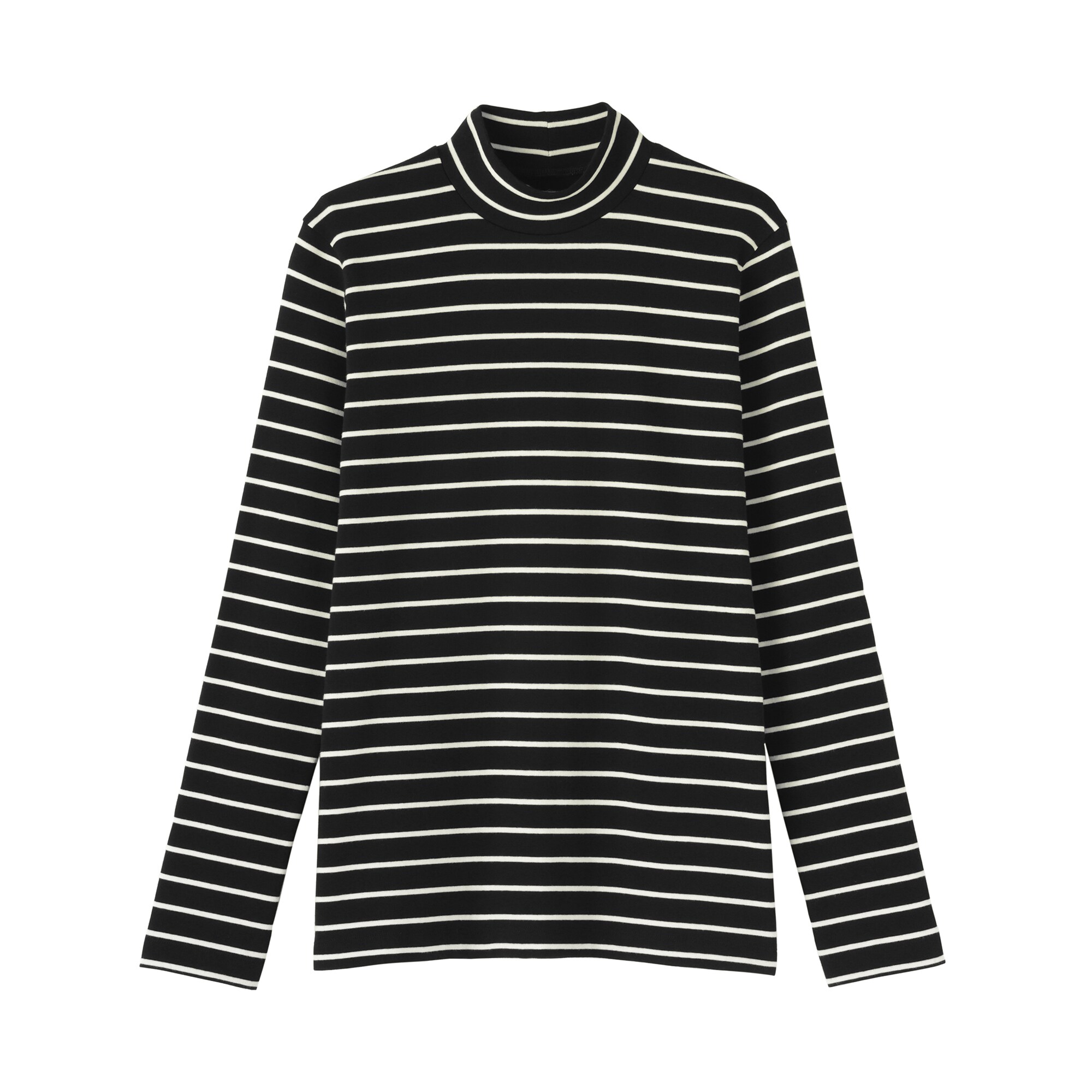 婦人　起毛フライス編みハイネック長袖Ｔシャツ