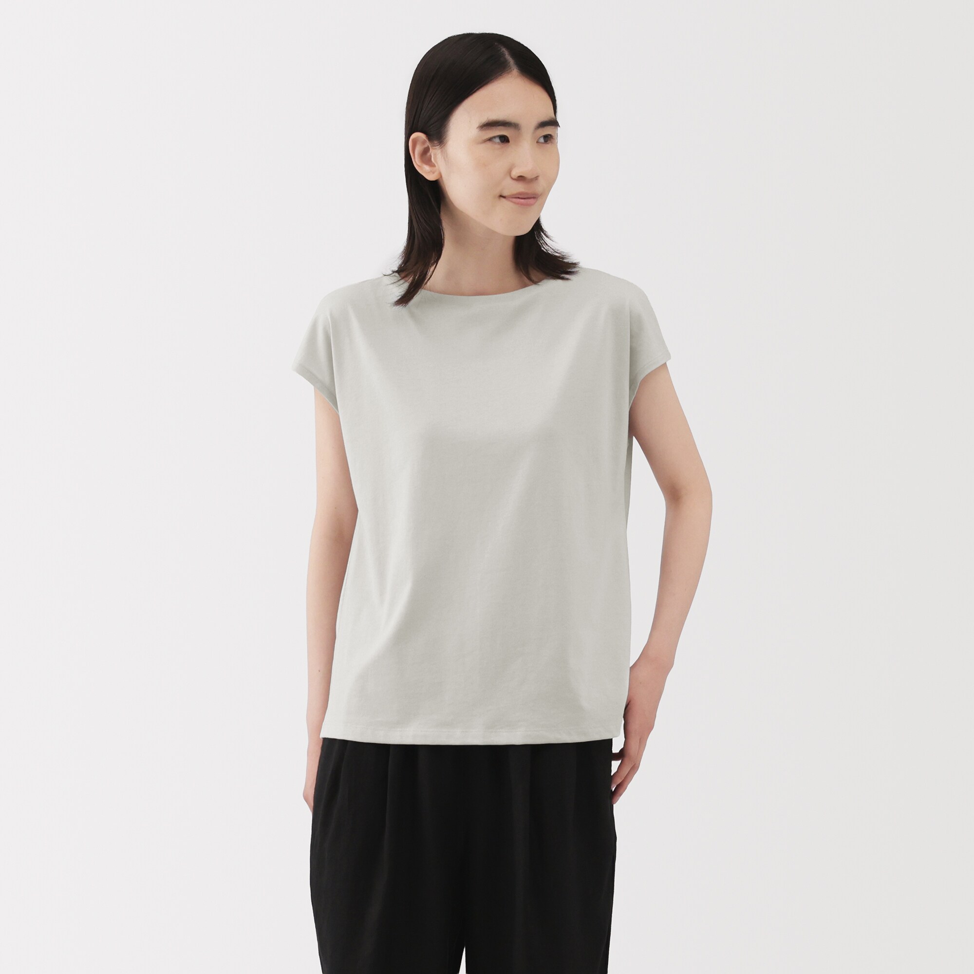 婦人　天竺編みフレンチスリーブＴシャツ