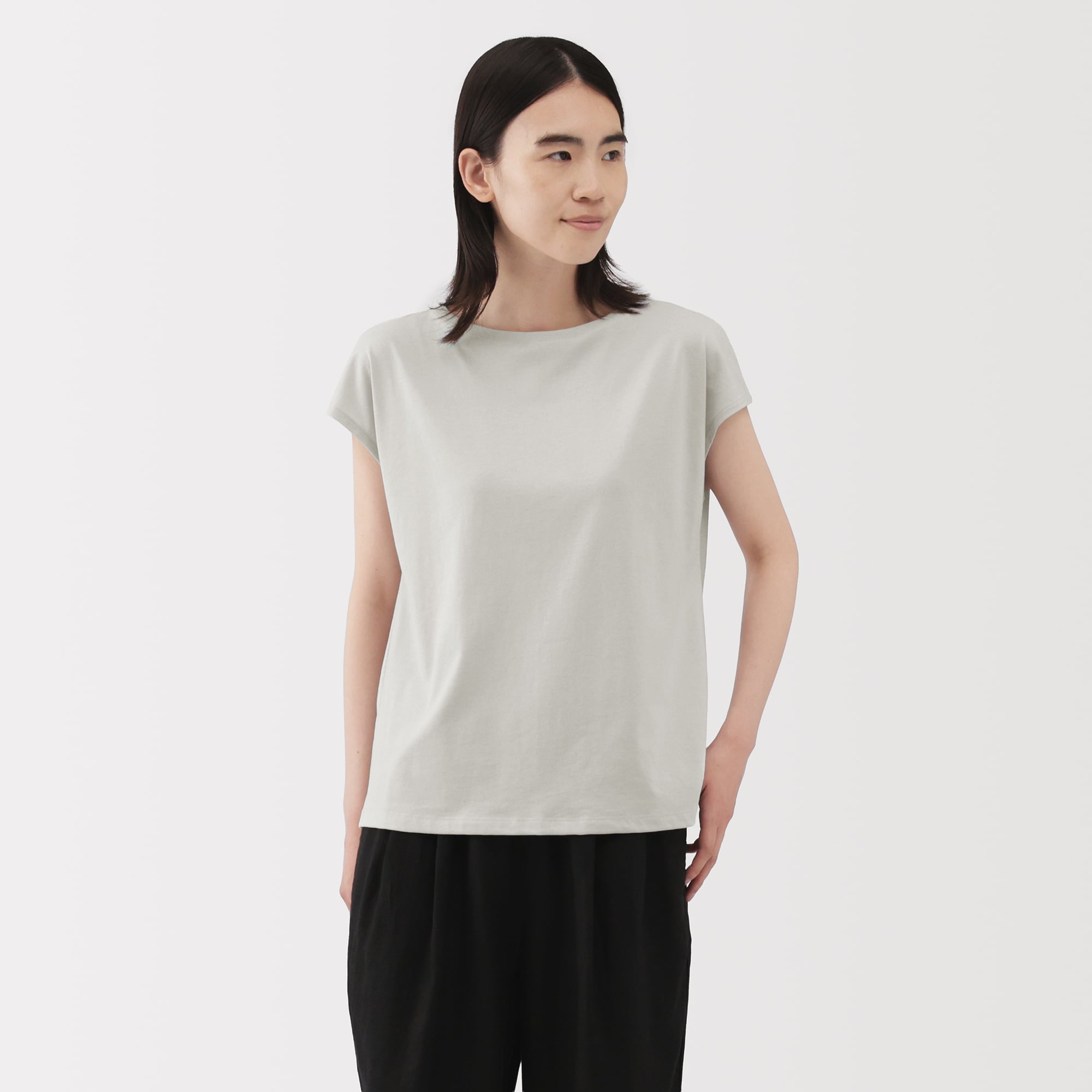 婦人　天竺編みフレンチスリーブＴシャツ