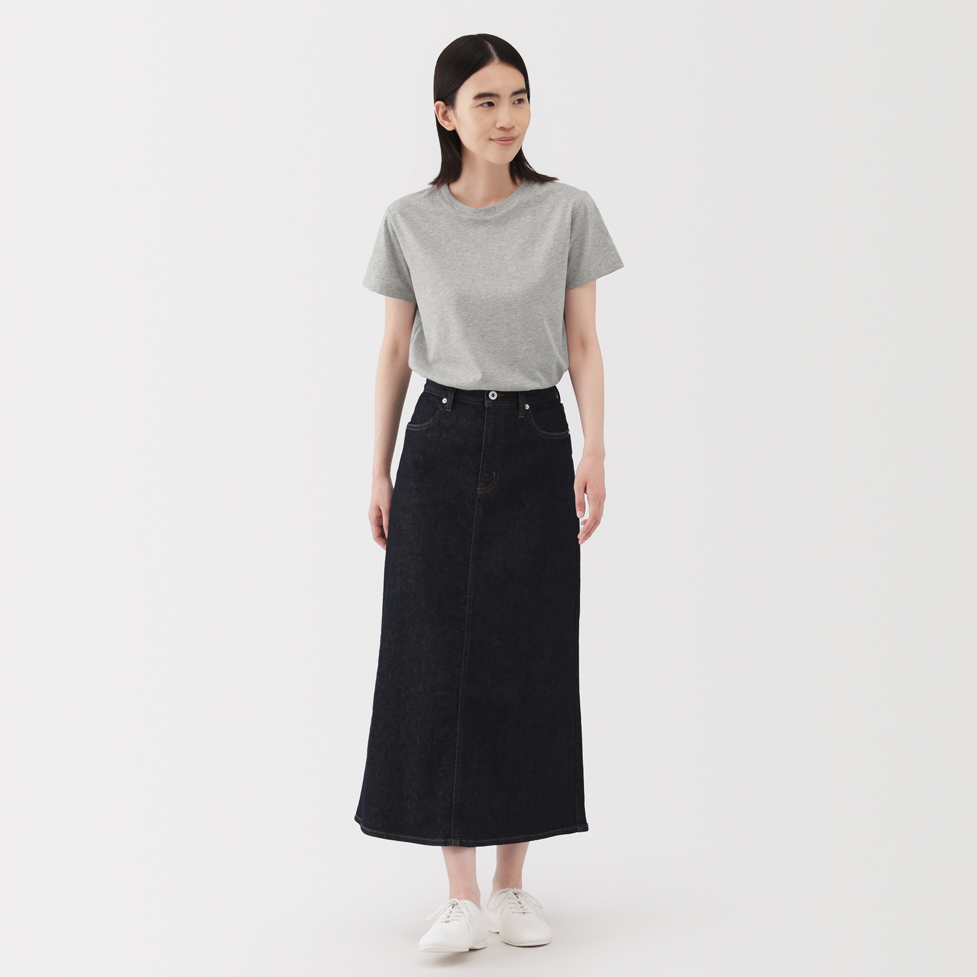 婦人 天竺編みクルーネック半袖Tシャツ | 無印良品