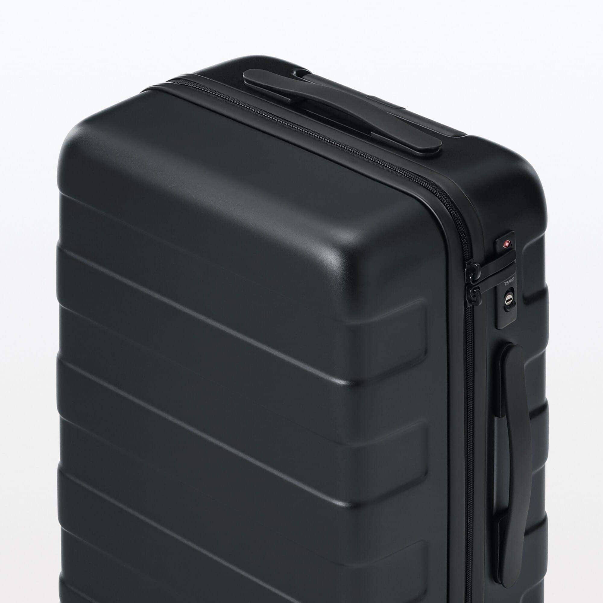 MUJI ハードキャリーケース 36L 黒 バーを自由に調節できる ハードキャリーケース（36L） | 無印良品