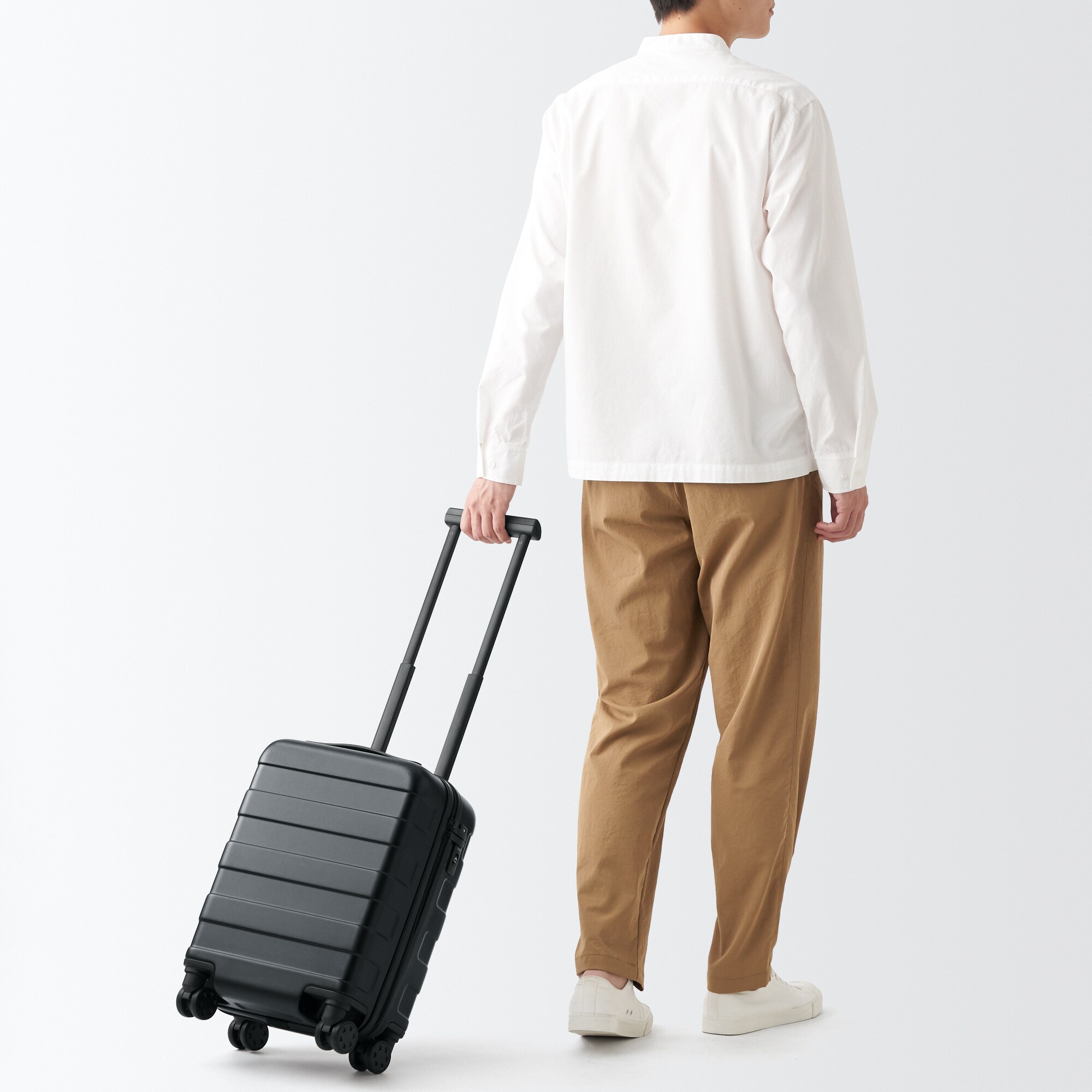 ☆無印良品☆ハードキャリーケース(20Ｌ) バーを自由に調節できる ハードキャリーケース（20L） | 無印良品