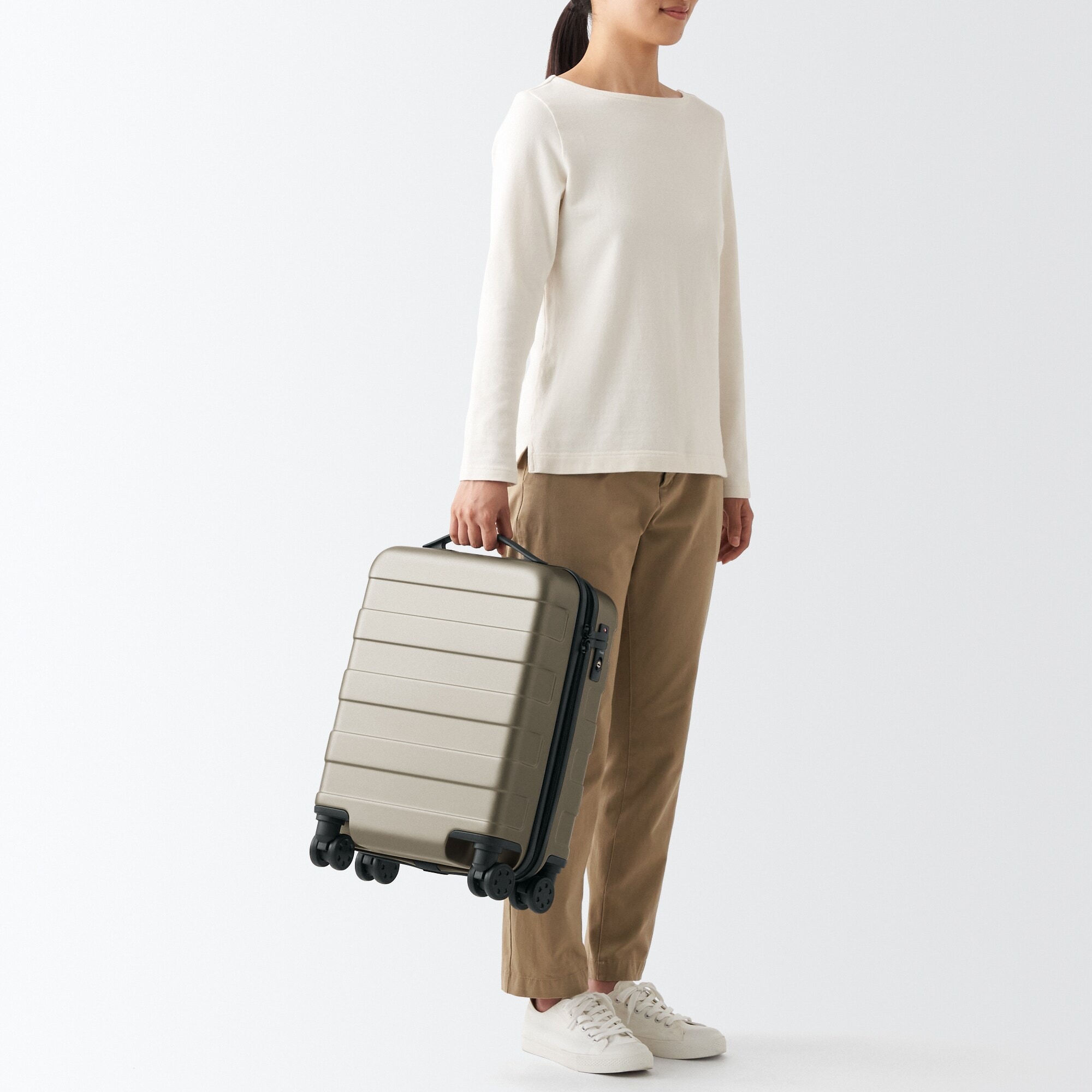 福袋セール バーを自由に調節できる ハードキャリーケース（20L） | 無印良品 旅行かばん・小分けバッグ