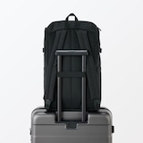 肩の負担を軽くする　撥水上から開くリュックサック