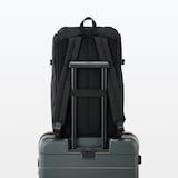 肩の負担を軽くする　撥水上から開くリュックサック