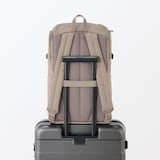 肩の負担を軽くする　撥水上から開くリュックサック