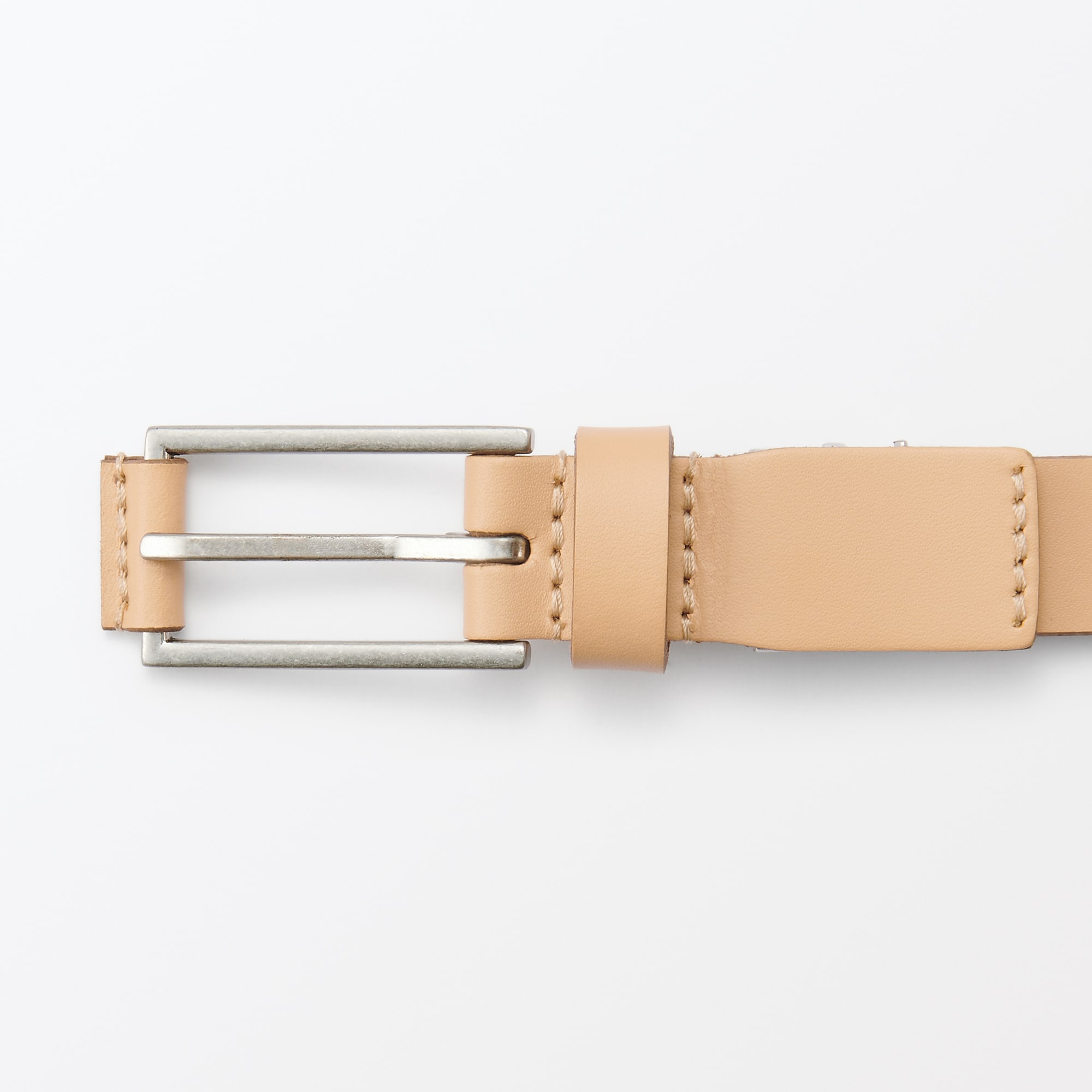 ベジタブルタンニンレザー　長さ調節式ベルト　細幅