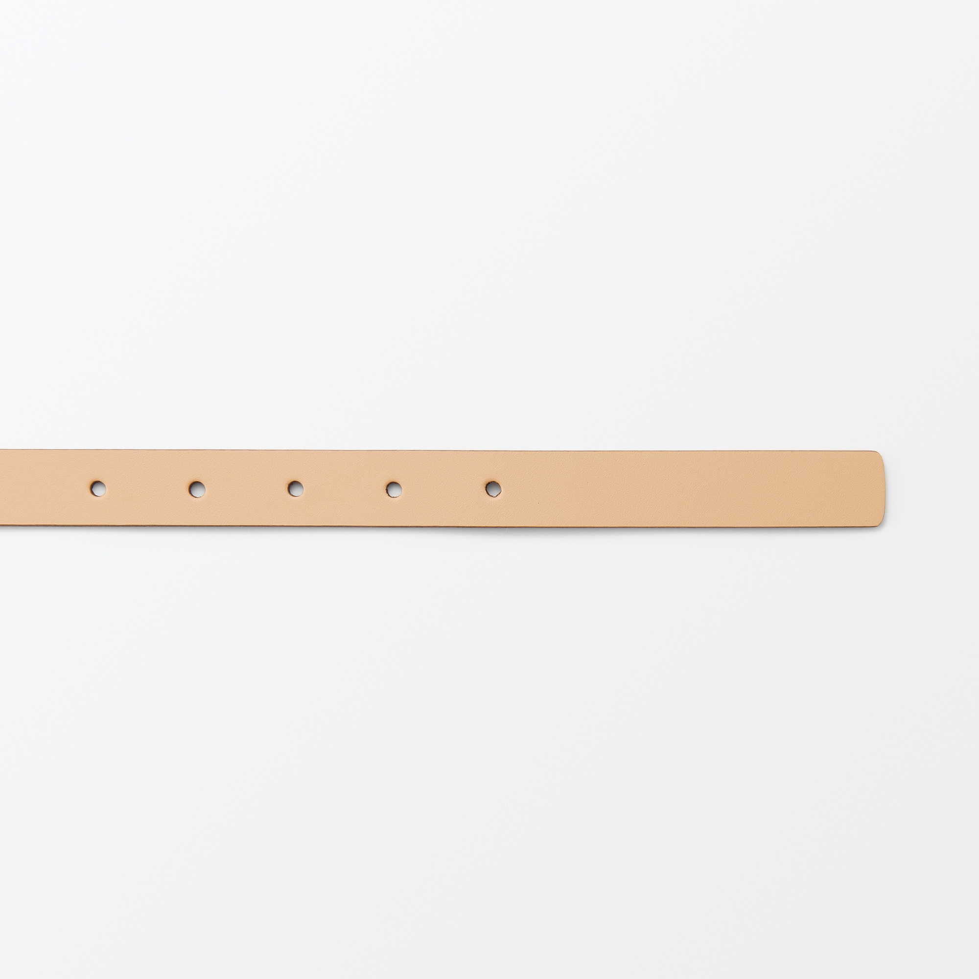 ベジタブルタンニンレザー　長さ調節式ベルト　細幅