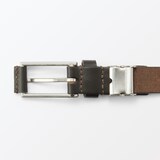 ベジタブルタンニンレザー　長さ調節式ベルト　細幅