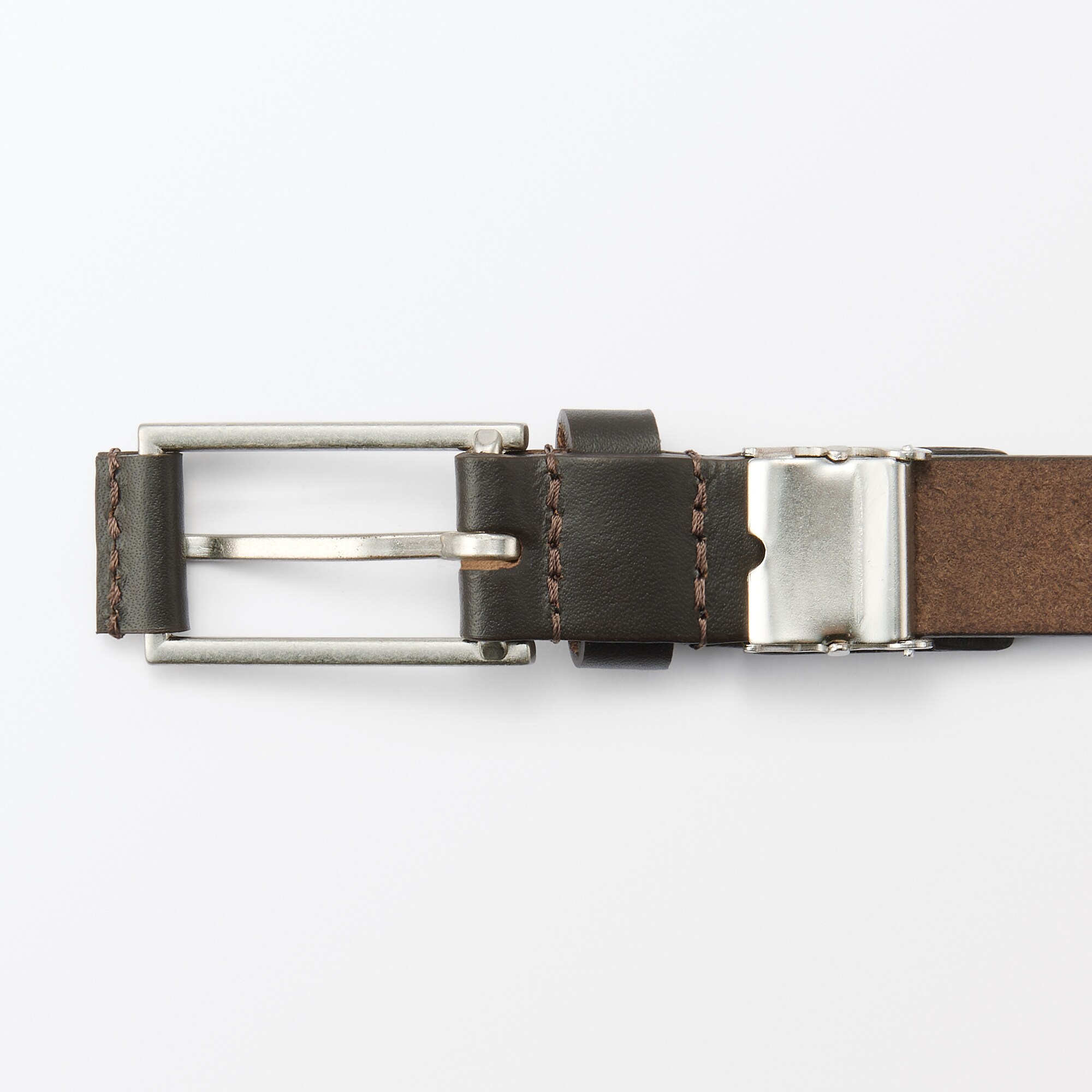 ベジタブルタンニンレザー　長さ調節式ベルト　細幅