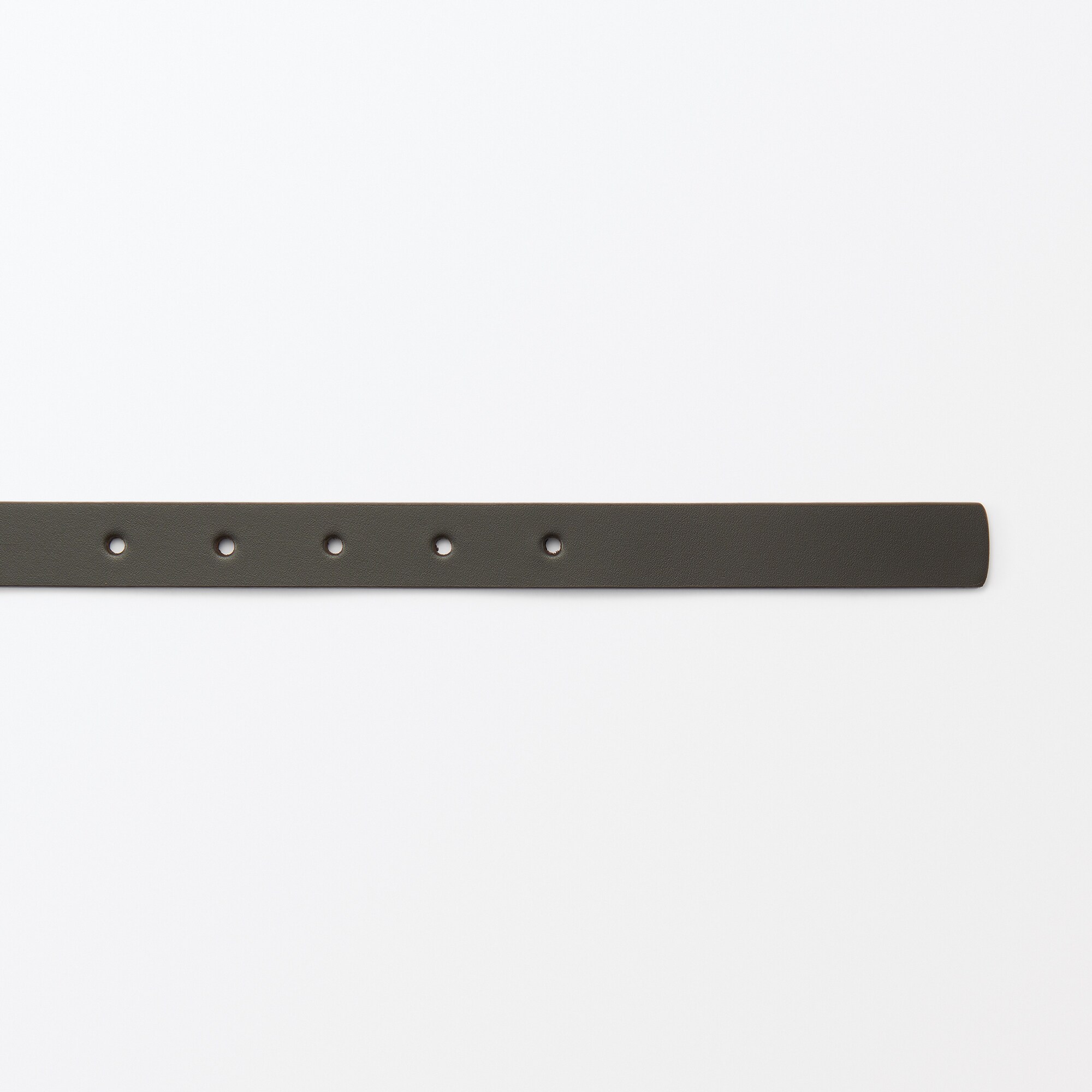 ベジタブルタンニンレザー　長さ調節式ベルト　細幅