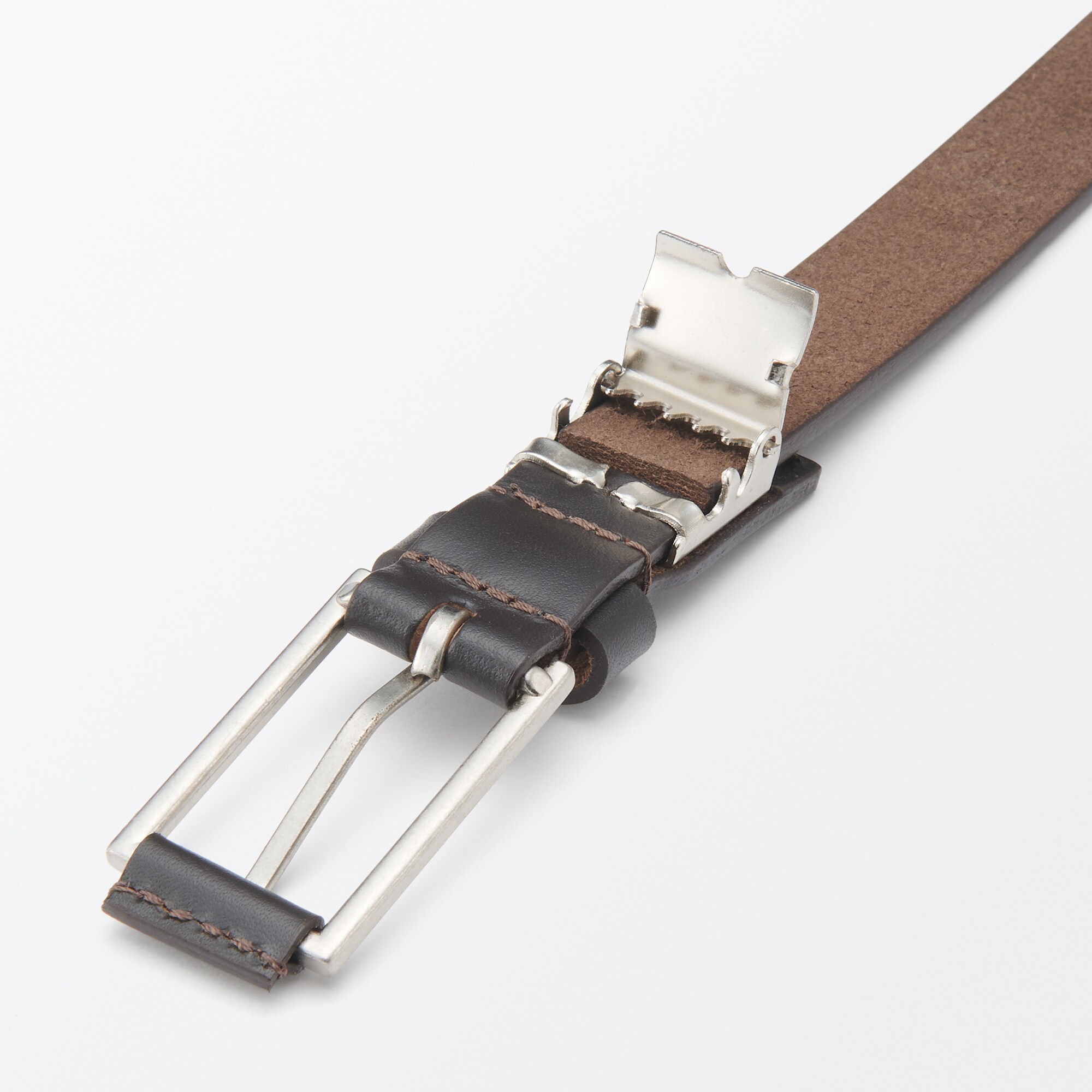 ベジタブルタンニンレザー　長さ調節式ベルト　細幅