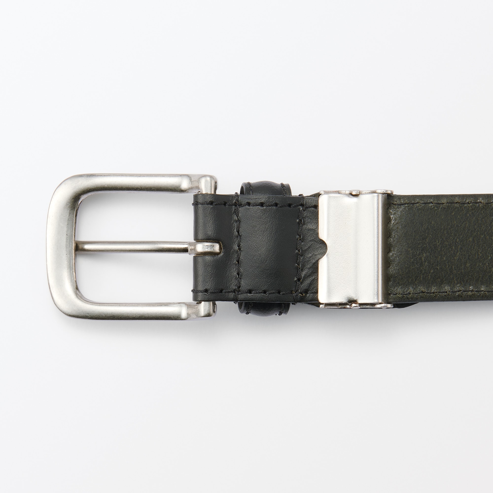 ベジタブルタンニンレザー　長さ調節式ベルト　中幅ステッチ