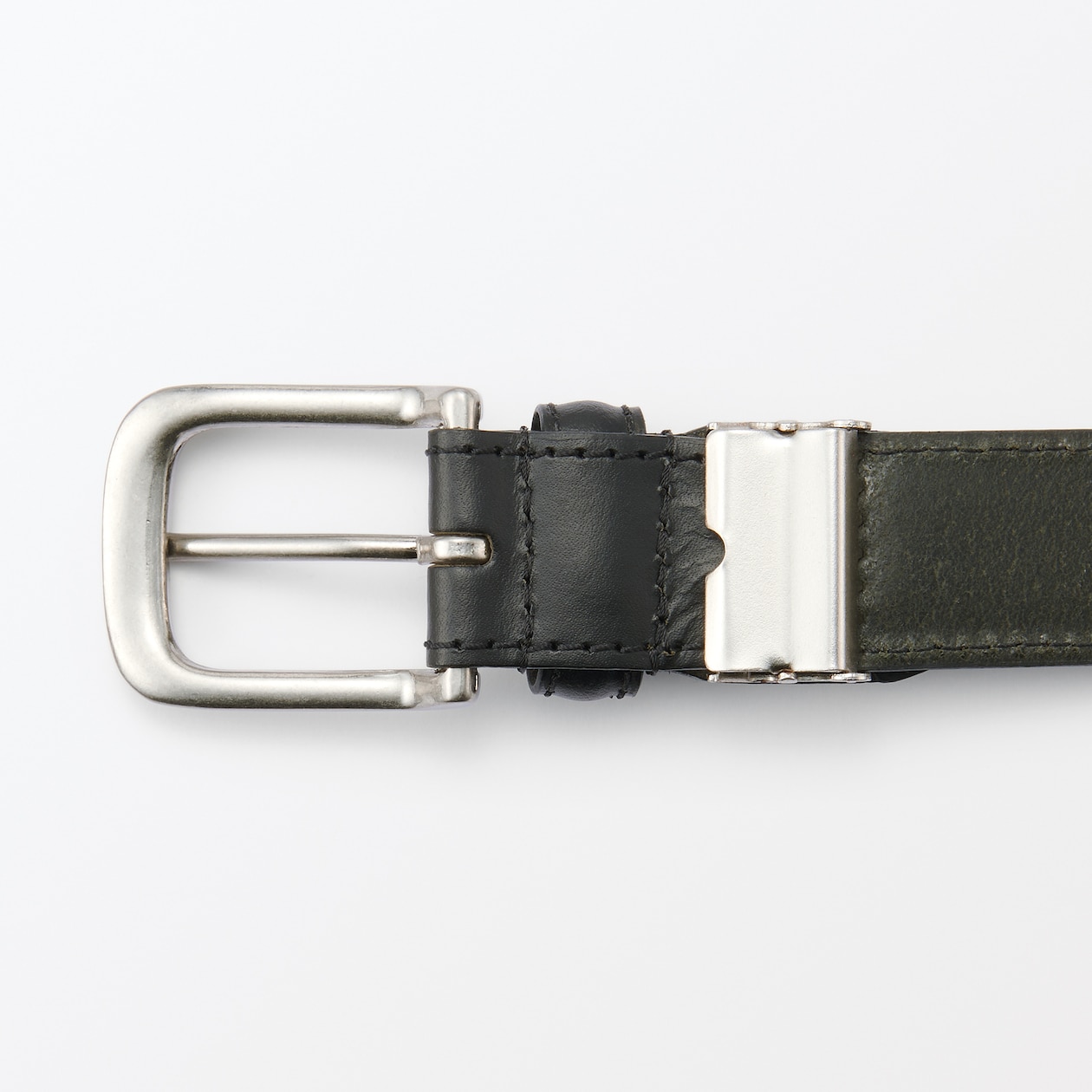 ベジタブルタンニンレザー　長さ調節式ベルト　中幅ステッチ