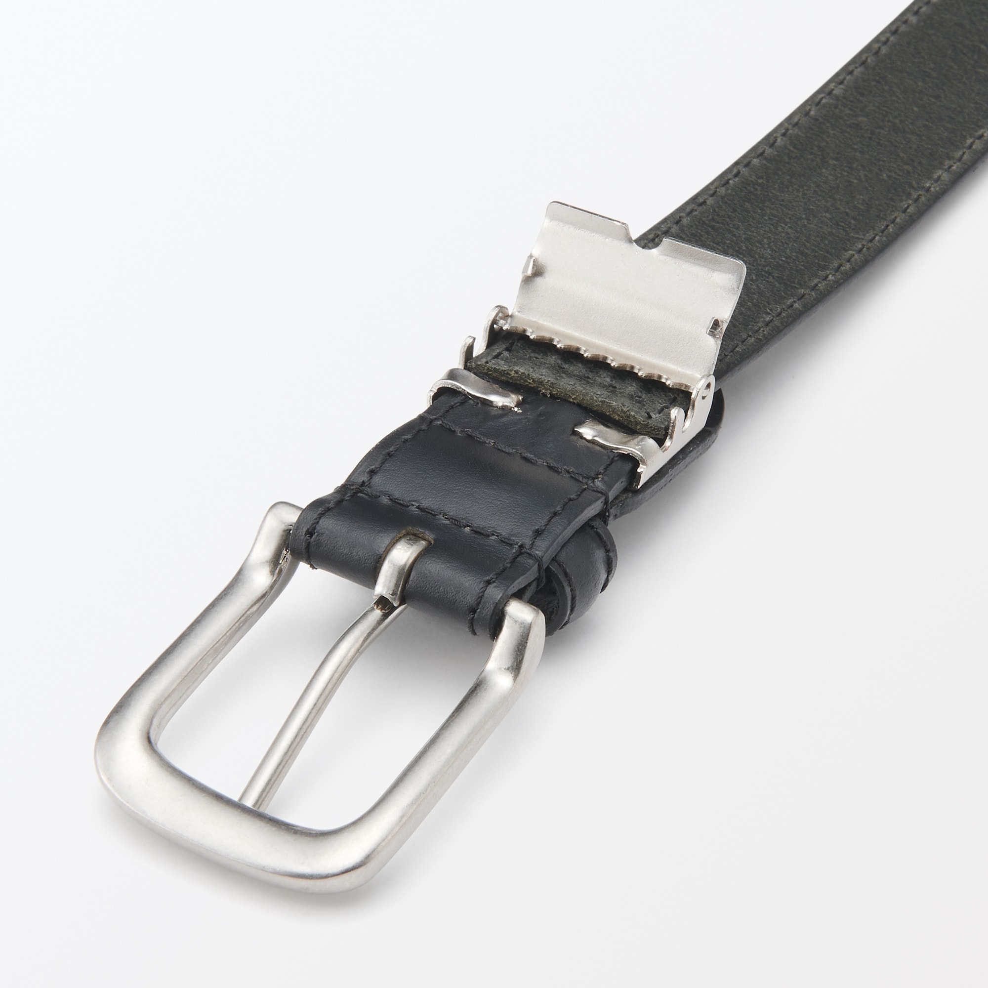 ベジタブルタンニンレザー　長さ調節式ベルト　中幅ステッチ