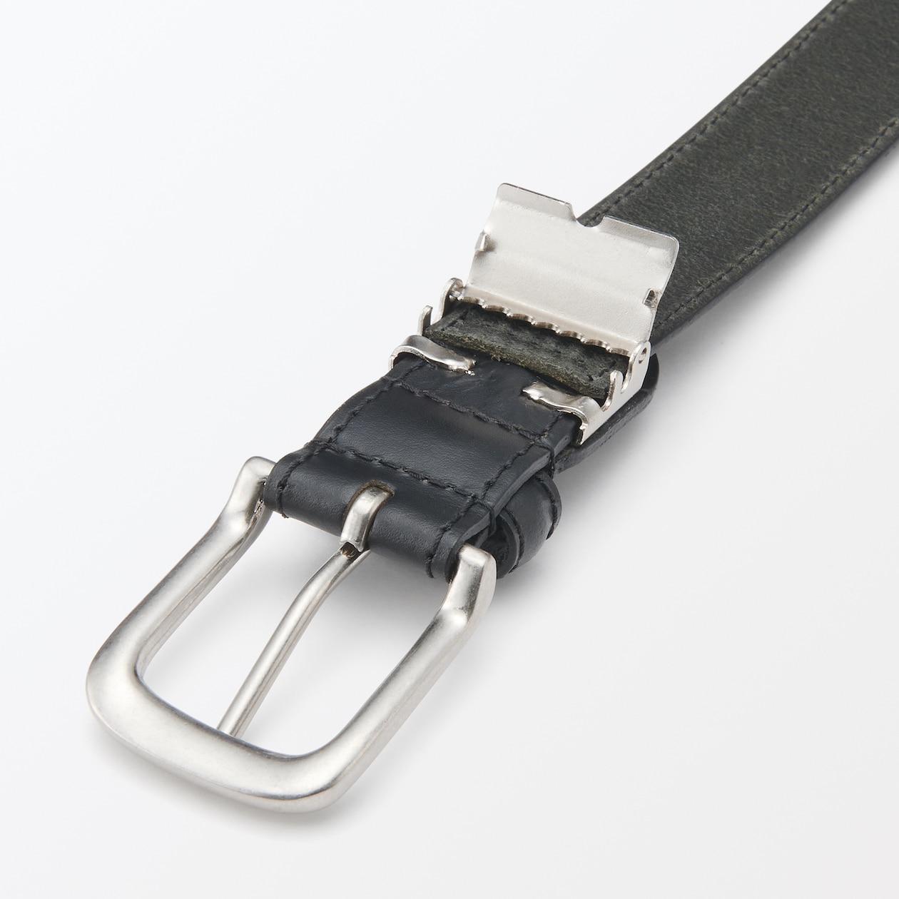 ベジタブルタンニンレザー　長さ調節式ベルト　中幅ステッチ