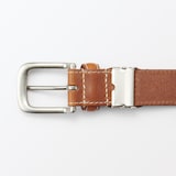 ベジタブルタンニンレザー　長さ調節式ベルト　中幅ステッチ