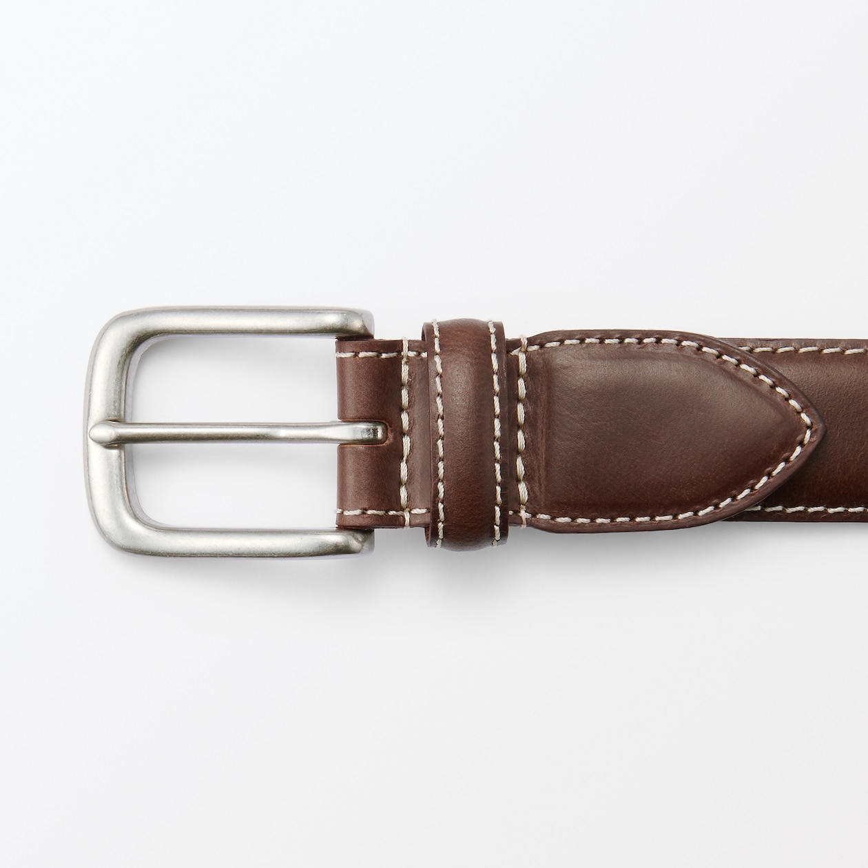 ベジタブルタンニンレザー　長さ調節式ベルト　中幅ステッチ