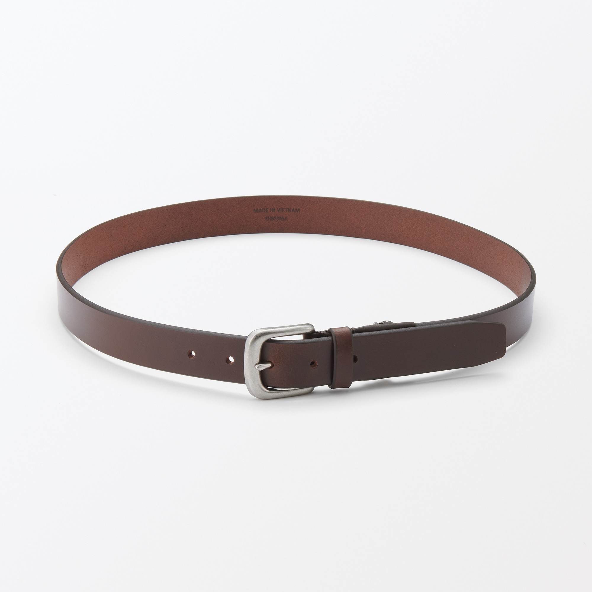 ベジタブルタンニンレザー　長さ調節式ベルト　中幅