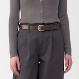 ベジタブルタンニンレザー　長さ調節式ベルト　中幅