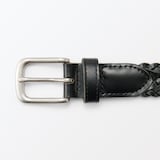 ベジタブルタンニンレザー　手編みベルト　中幅