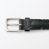 ベジタブルタンニンレザー　手編みベルト　中幅