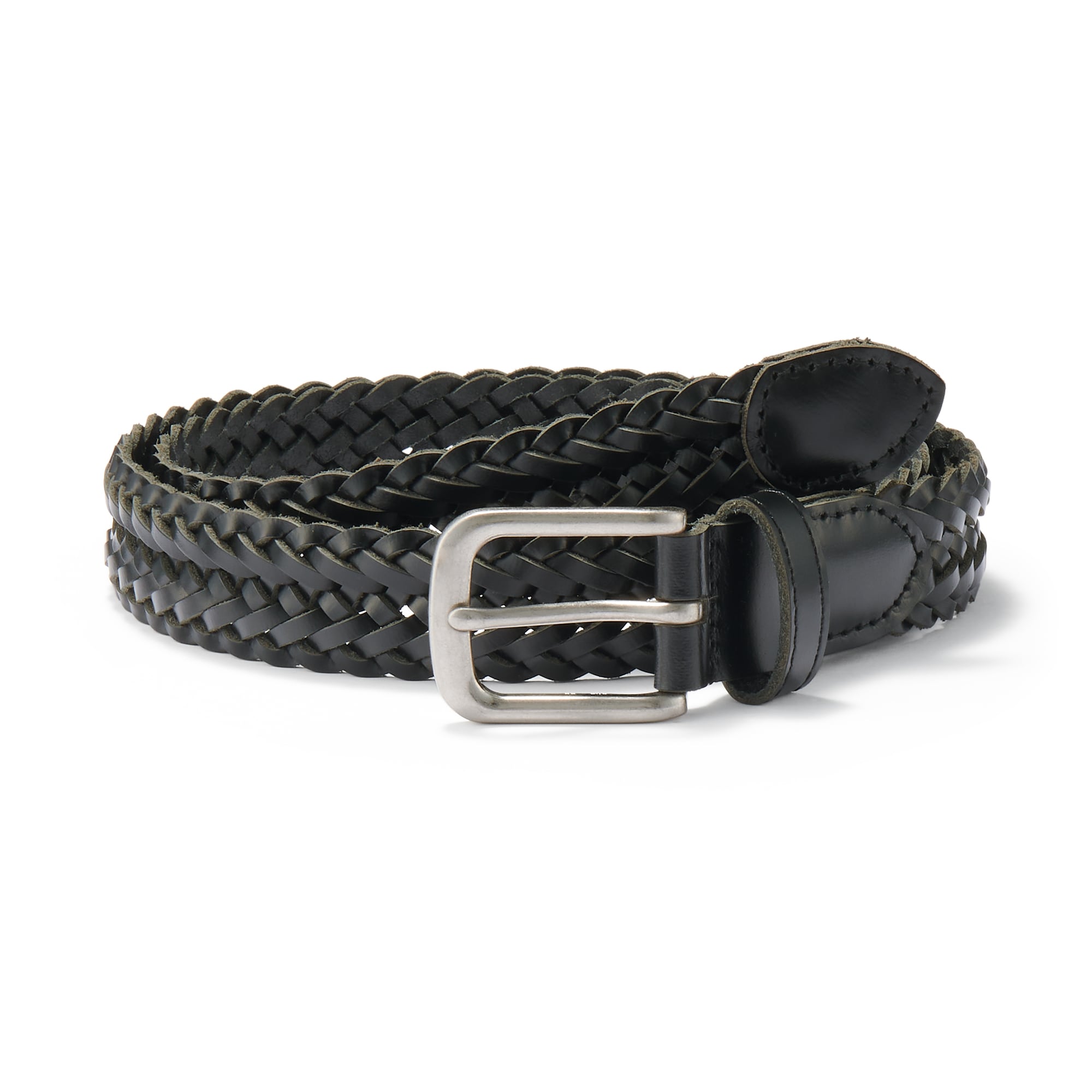 ベジタブルタンニンレザー　手編みベルト　中幅