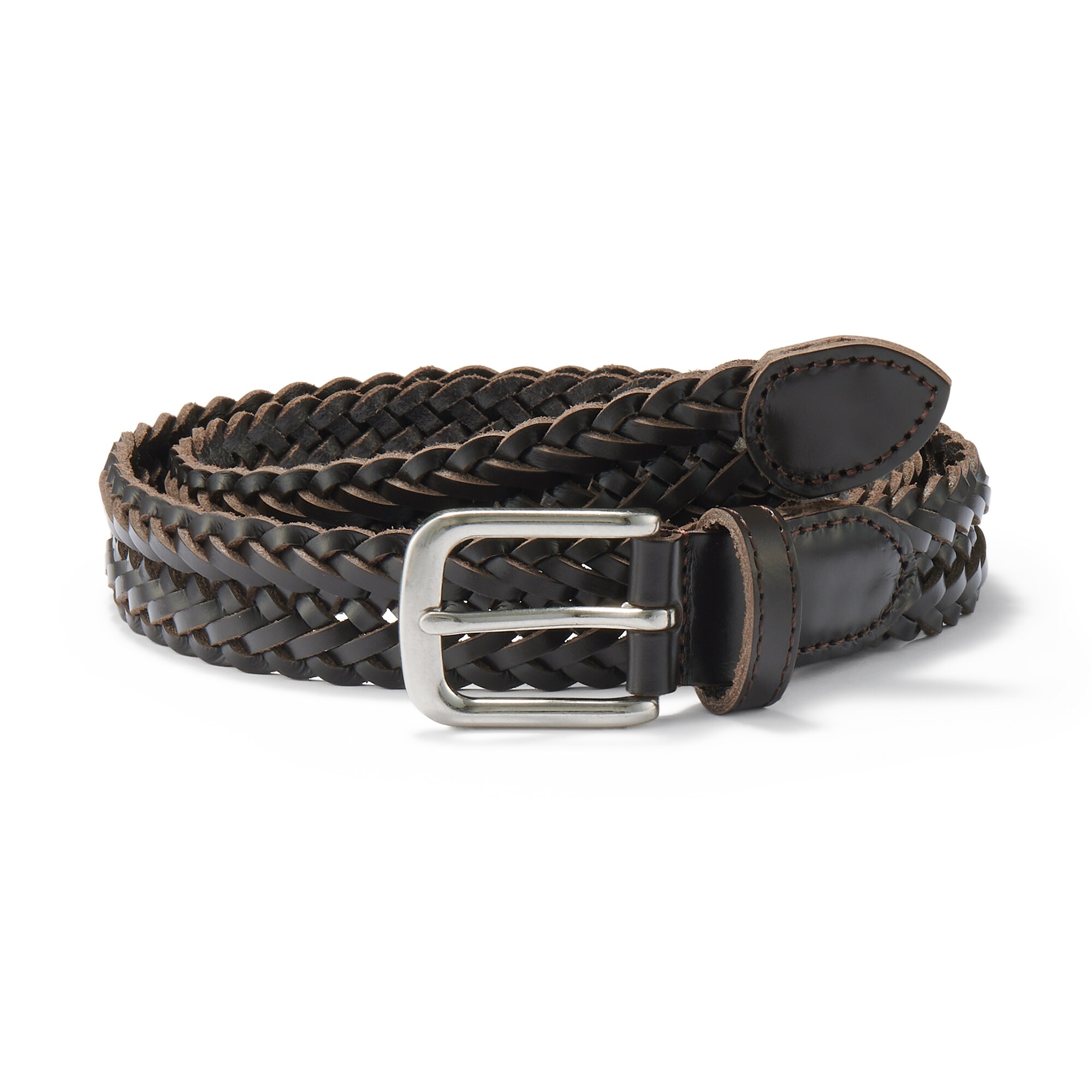 ベジタブルタンニンレザー　手編みベルト　中幅