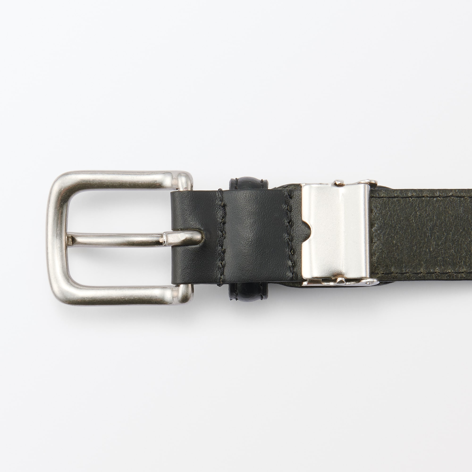 ベジタブルタンニンレザー 長さ調節式ベルト 細幅ステッチ | 無印良品