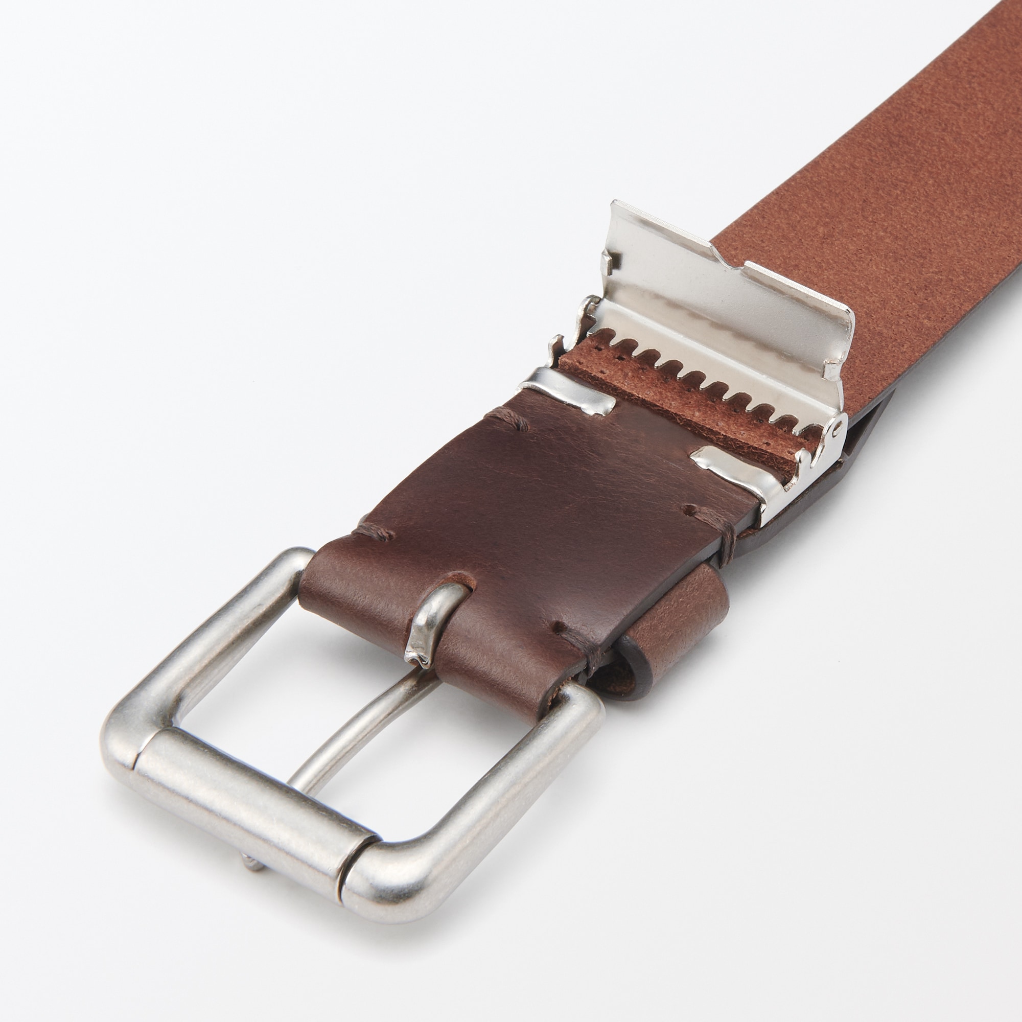 ベジタブルタンニンレザー　長さ調節式ベルト　太幅