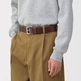 ベジタブルタンニンレザー　長さ調節式ベルト　太幅