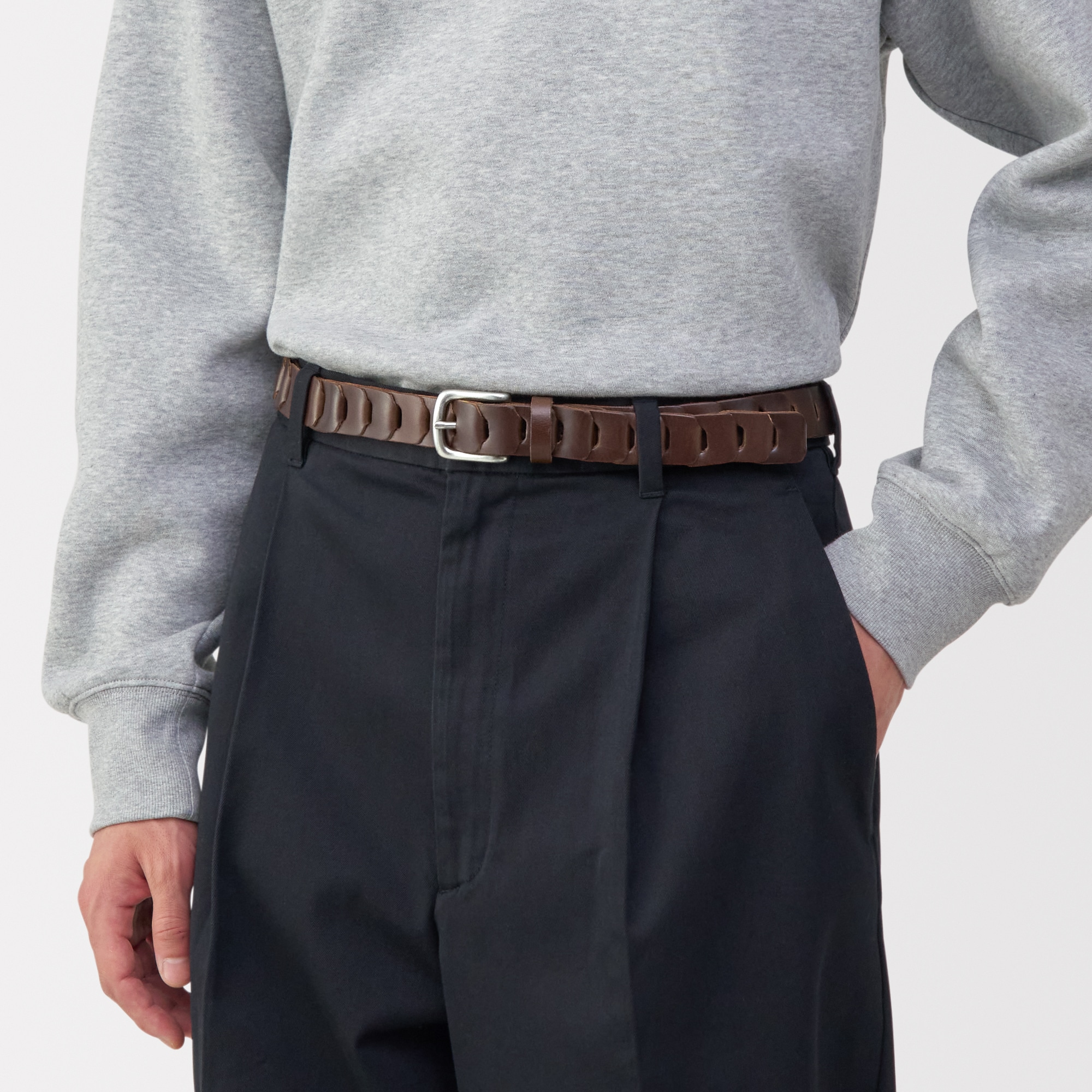 革の端材をつかった　ベルト