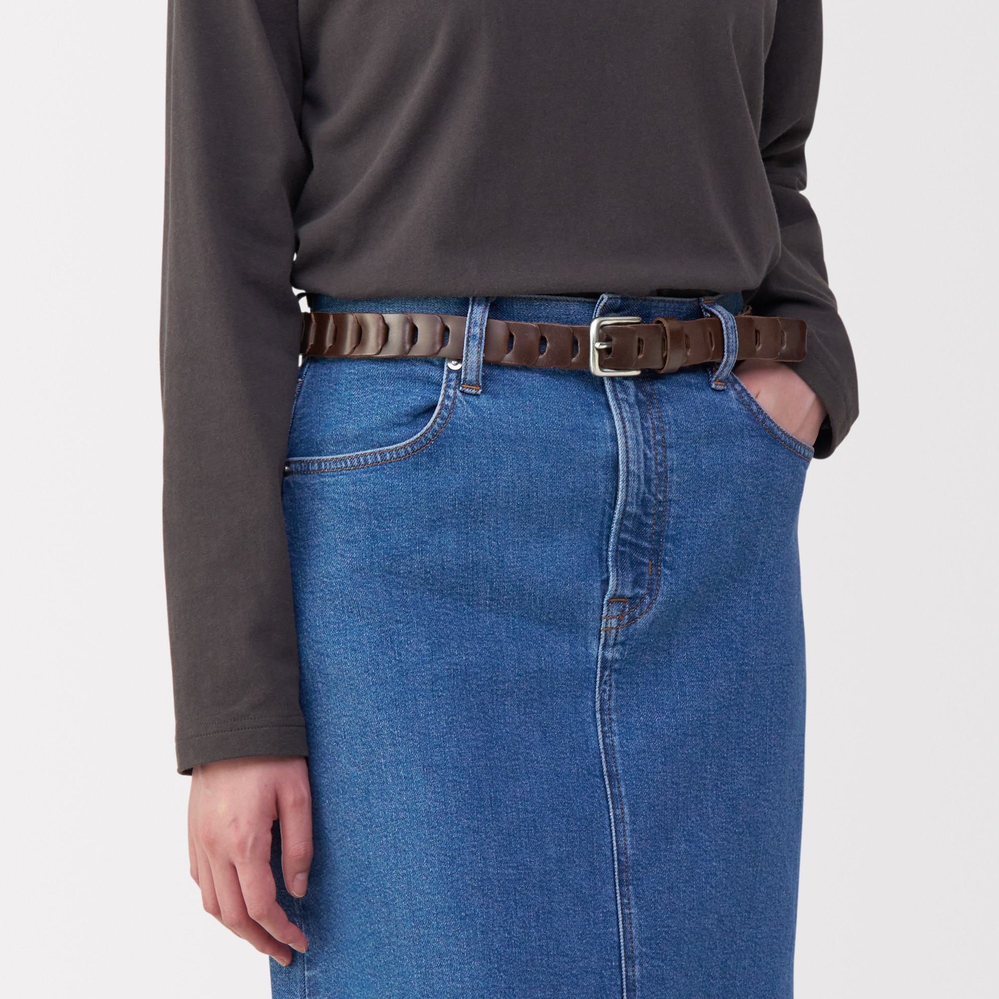 革の端材をつかった　ベルト