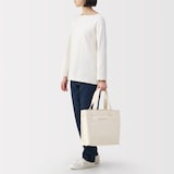 帆布　横型トートバッグ