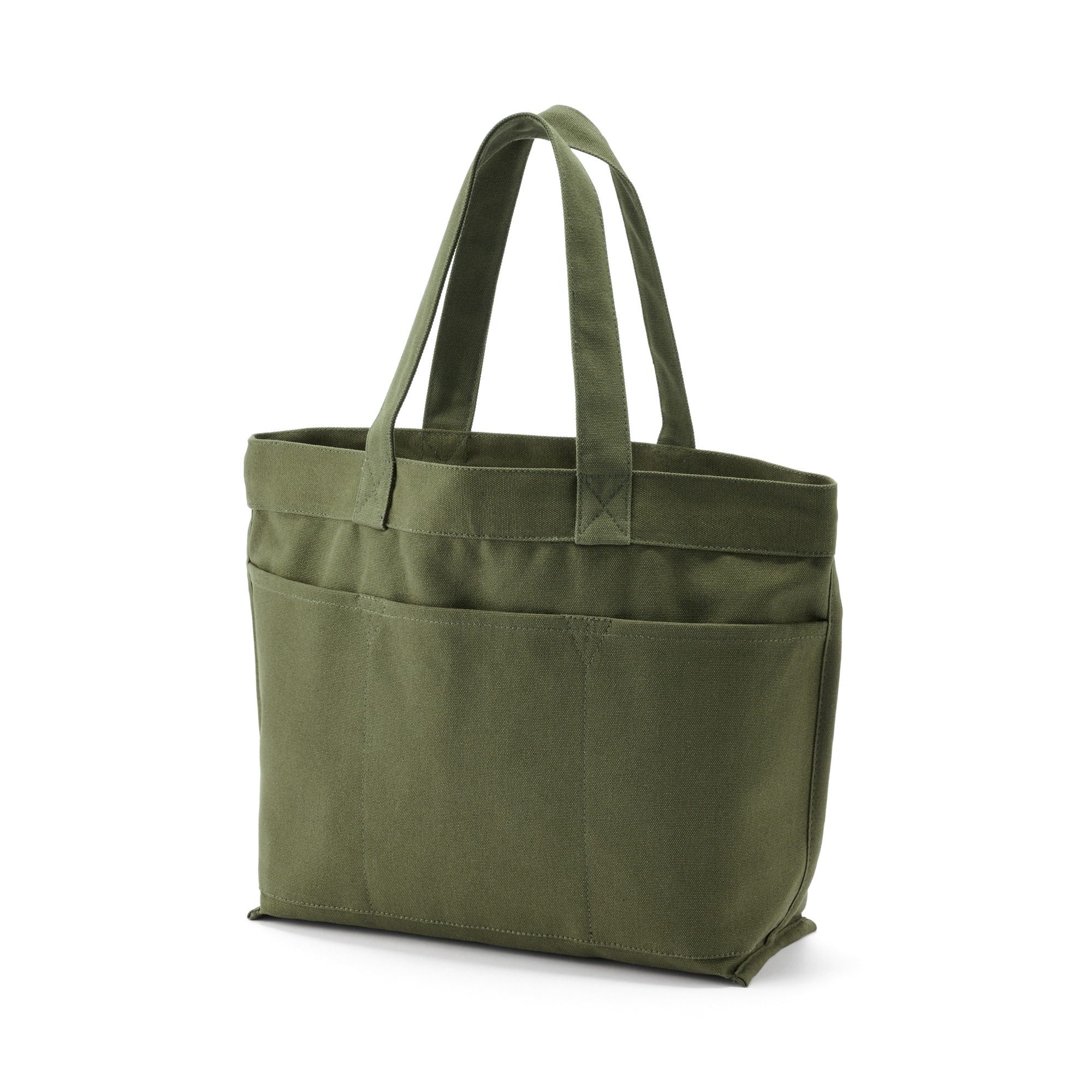 帆布　横型トートバッグ