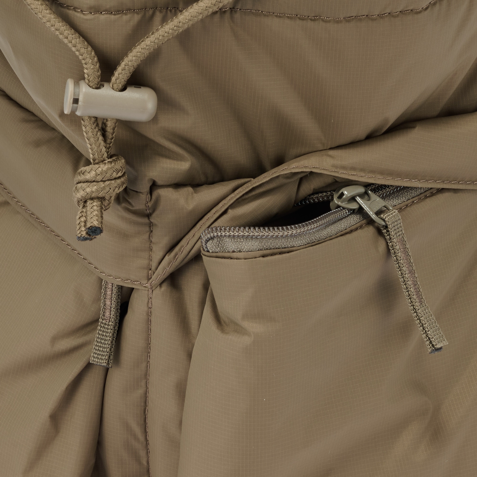 撥水中わた入り　巾着バッグ