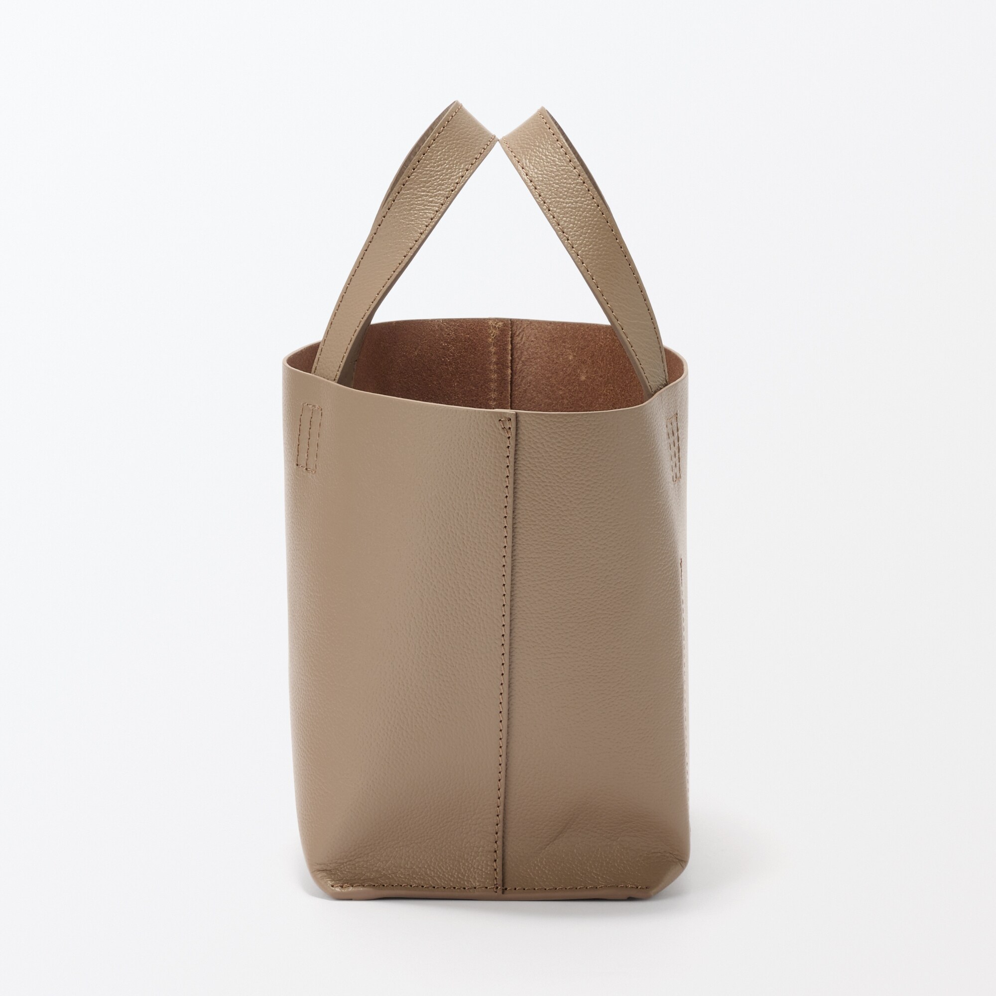 無印良品 MUJI ヌメ革 ミニトートバッグ ライトピンク ヌメ革 ミニトートバッグ | 無印良品