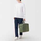 たためる　撥水横型ボストンバッグ