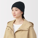 おでこのチクチクを抑えたメリノウール混　ワッチ