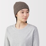 おでこのチクチクを抑えたメリノウール混　ワッチ