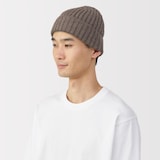 おでこのチクチクを抑えたメリノウール混　ワッチ