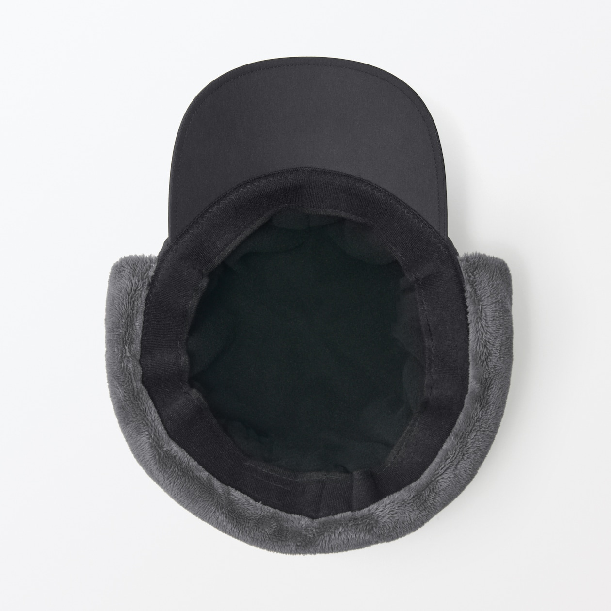 吸湿発熱中わた表面撥水耳当て付き　キャップ