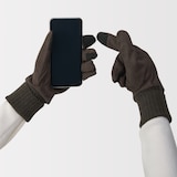 撥水防風生地を使った　起毛　タッチパネル手袋