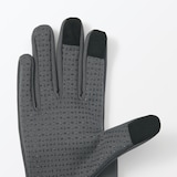 防風生地を使った　ジャージー　タッチパネル手袋