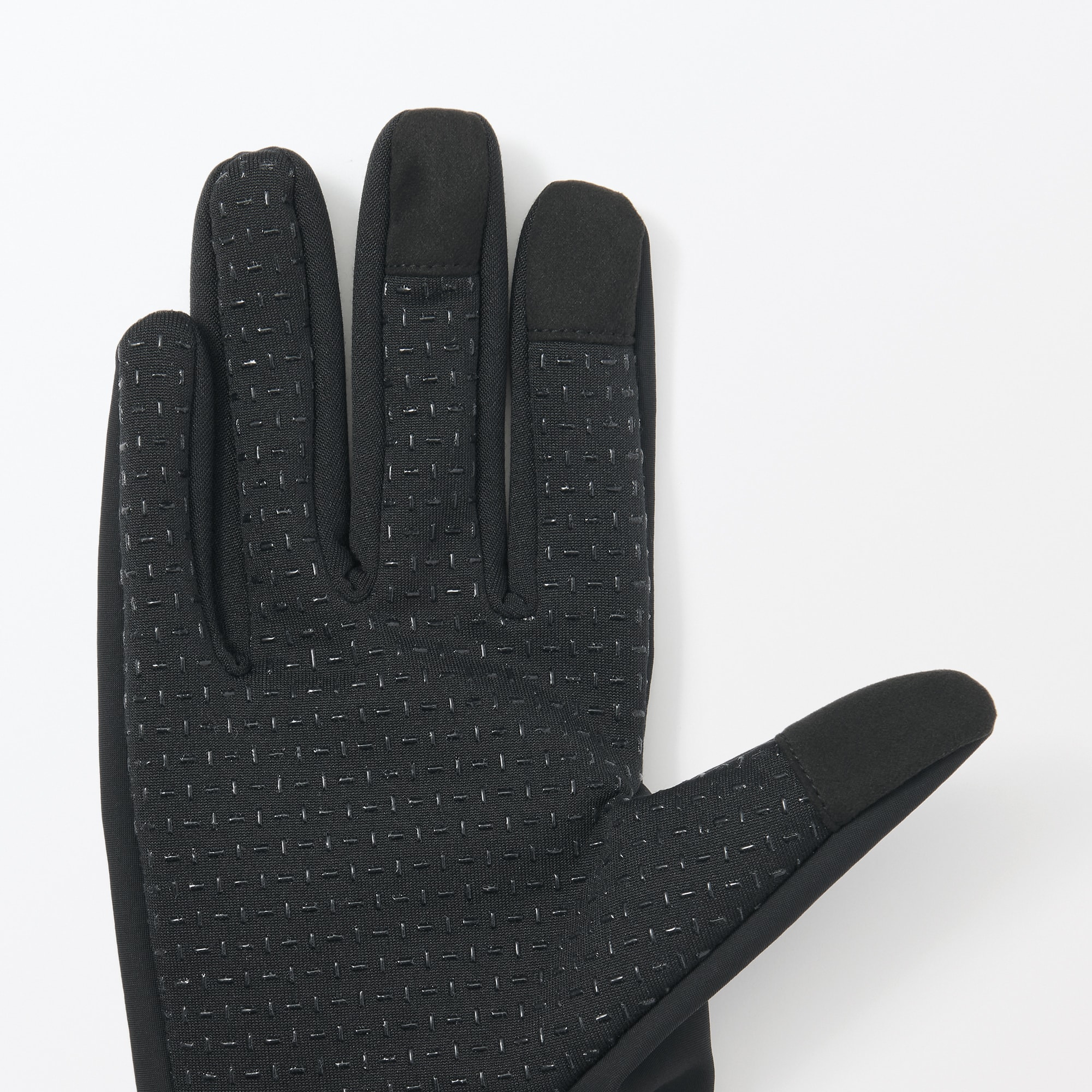 防風生地を使った　ジャージー　タッチパネル手袋