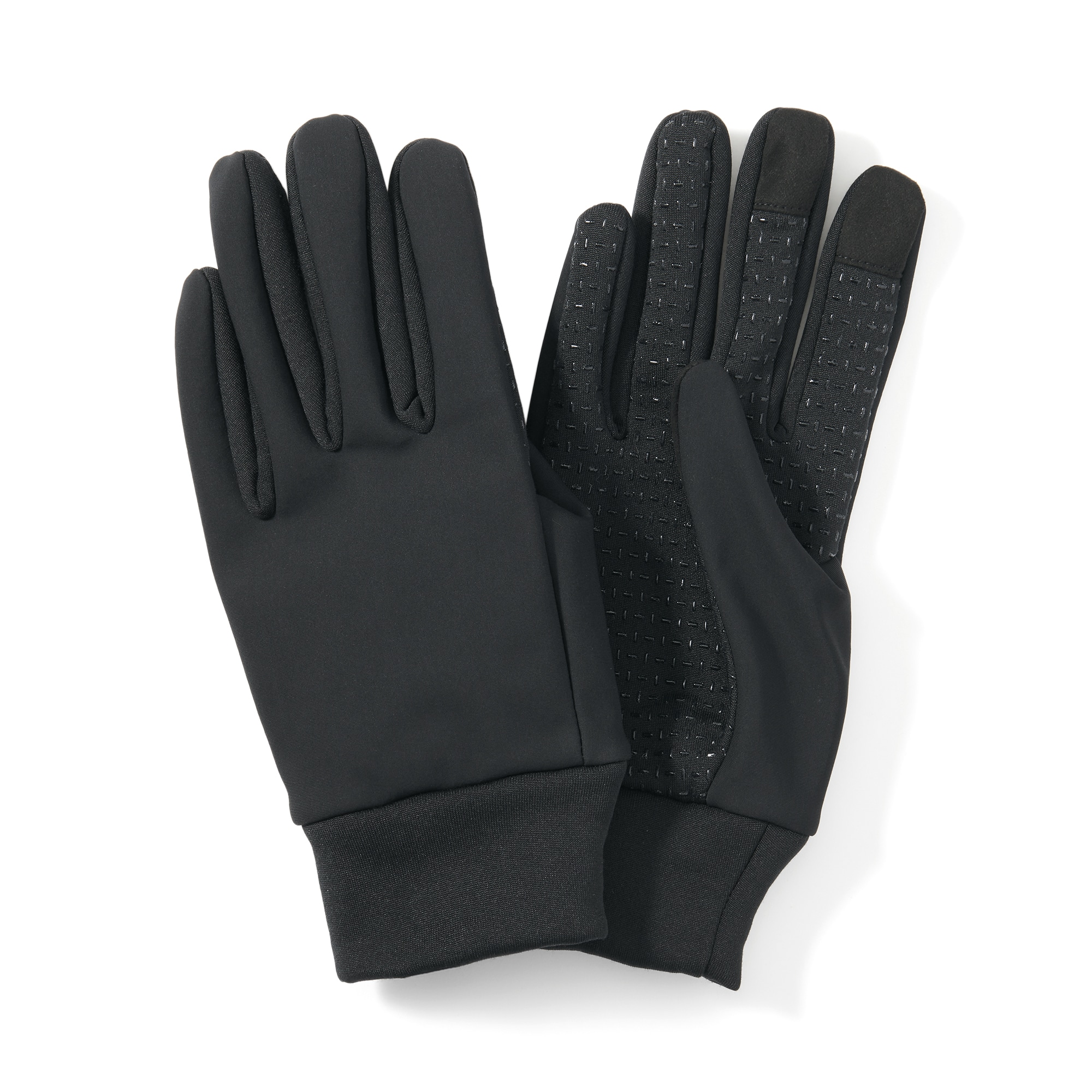 防風生地を使った　ジャージー　タッチパネル手袋