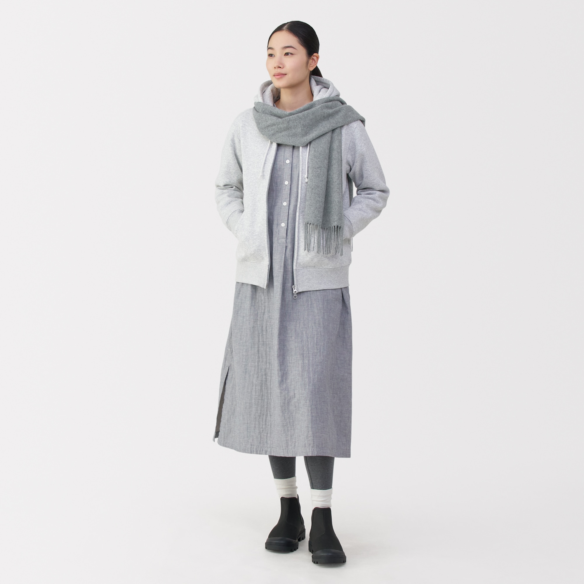 ふっくらウール　マフラー