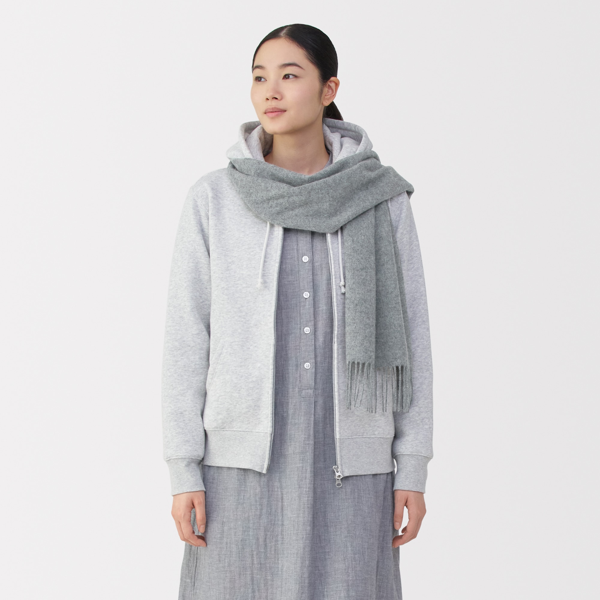 ふっくらウール　マフラー