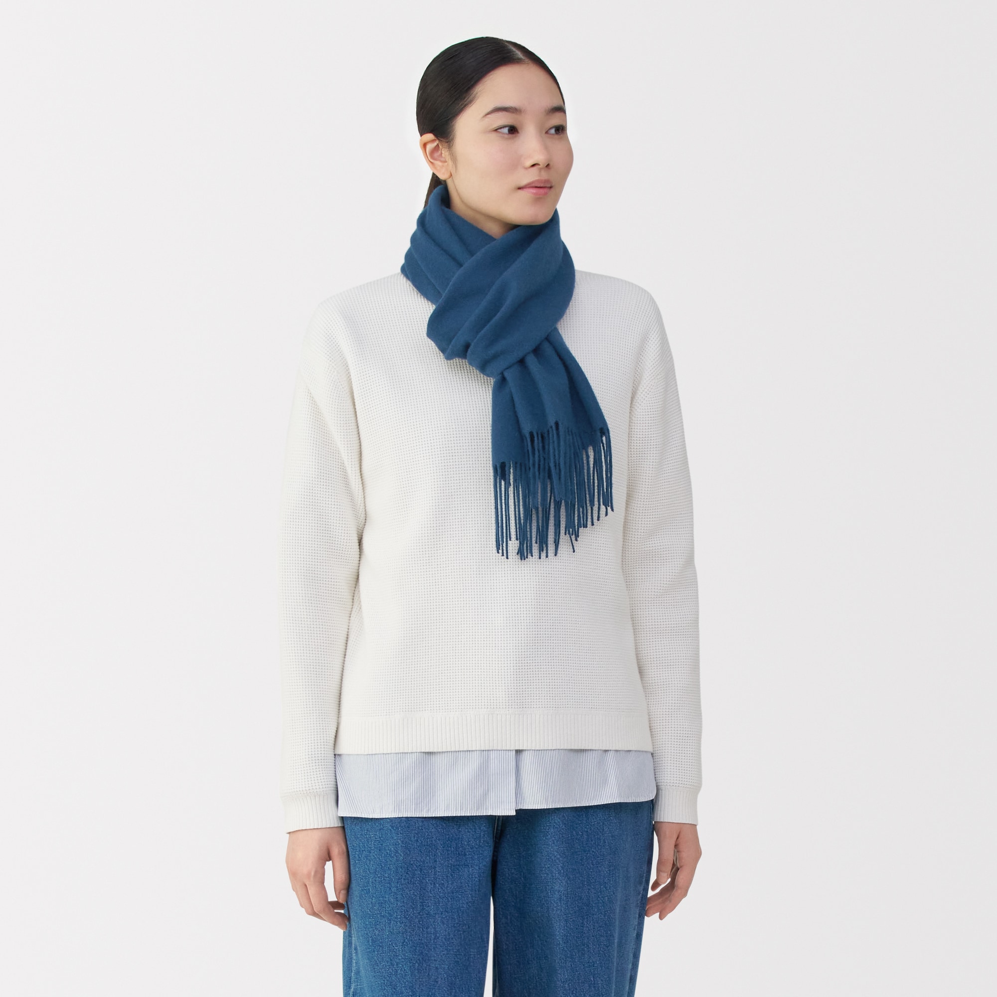 ふっくらウール　マフラー