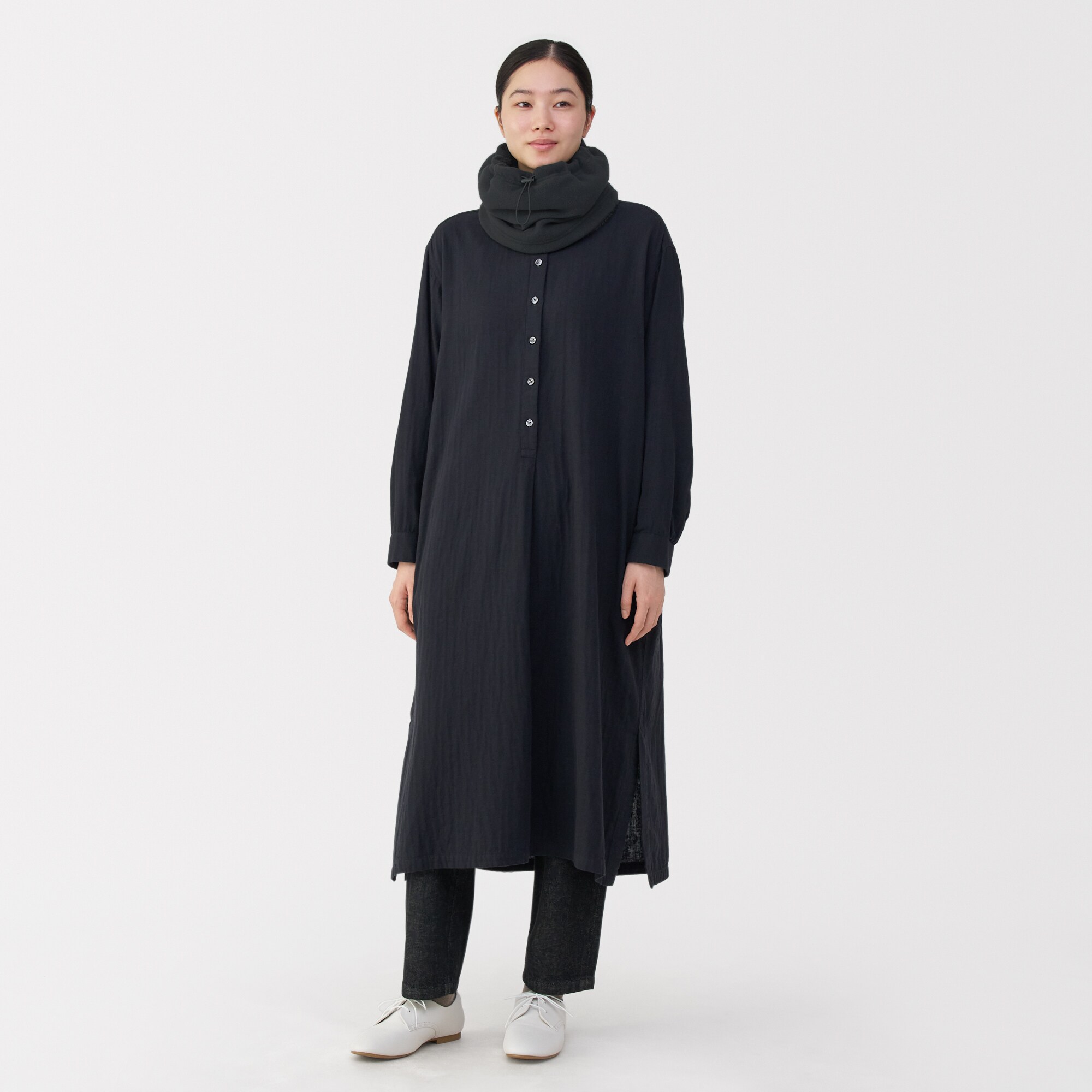 再生ポリエステル　内ボアフリース　ネックウォーマー